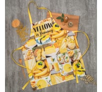 Фартук Этель YELLOW 60x70 см, 100% хлопок, саржа 190 г/м2 4136522