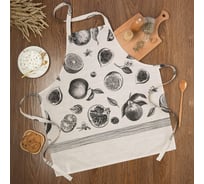 Фартук Этель Healthy life 60x65 см, 100% хлопок, репс 210 г/м2 4645881