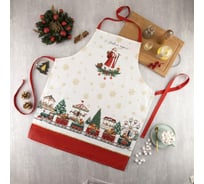 Фартук Этель Новогодняя ярмарка 60x70см, 100% хлопок, саржа 190 г/м2 5215726
