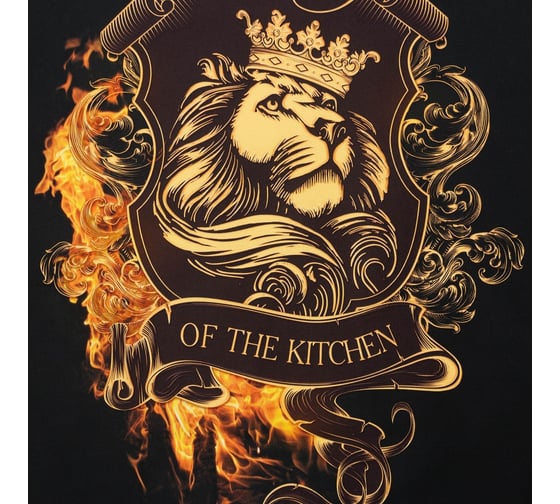 Фартук Этель The King of the kitchen 73x71 см, 100% хлопок, саржа 190 г/м2 4645795