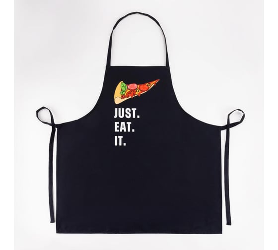Фартук Этель Just eat it 73x71 см, 100% хлопок, саржа 190 г/м2 5376675 1