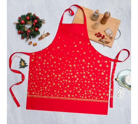 Фартук Этель Gold stars 60x65см, 100% хлопок, 190г/м2 5035886 1