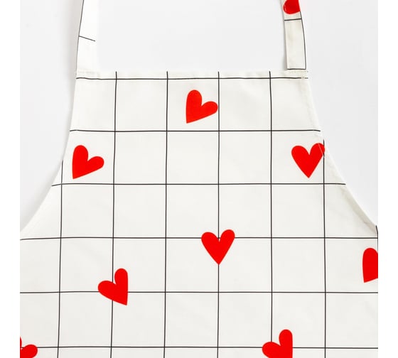 Фартук Этель Love is 60x65см, 100% хлопок, саржа 190 г/м2 5376672
