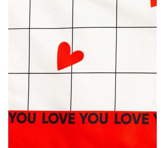Фартук Этель Love is 60x65см, 100% хлопок, саржа 190 г/м2 5376672