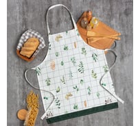 Фартук Этель Flora 60x70 см, 100% хлопок, саржа 190 г/м2 7561822
