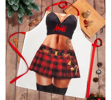 Фартук Этель Xmas girl 60x70см, 100% хлопок, саржа 190 г/м2 7182010