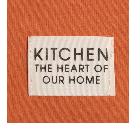 Фартук Этель Kitchen 60x70 см, оранжевый, 100% хлопок, саржа 220 г/м2 7866029