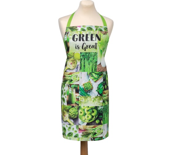 Фартук Этель GREEN 60x70 см, 100% хлопок, саржа 190 г/м2 4136524