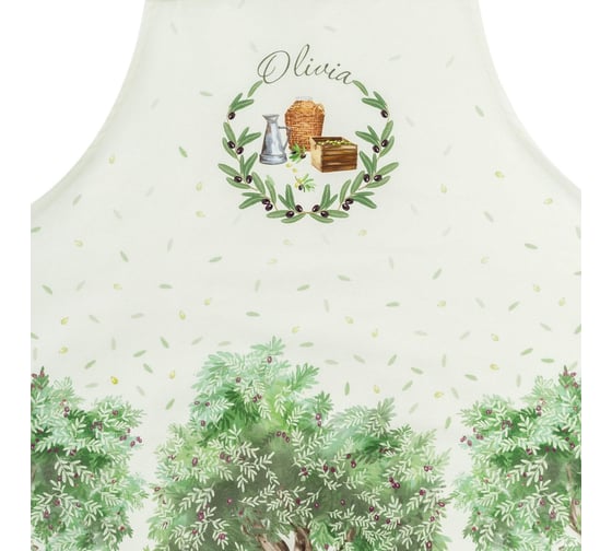 Фартук Этель Olivia 60x70 см, 100% хлопок, саржа 190 г/м2 4136527