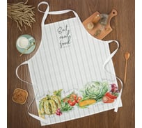 Фартук Этель Vegetable 70x60 см, 100% хлопок, репс 210 г/м2 4645875