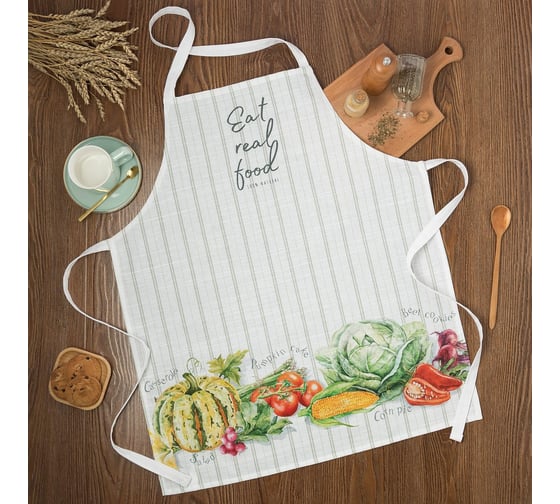 Фартук Этель Vegetable 70x60 см, 100% хлопок, репс 210 г/м2 4645875 1