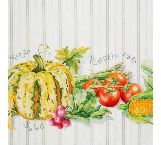 Фартук Этель Vegetable 70x60 см, 100% хлопок, репс 210 г/м2 4645875