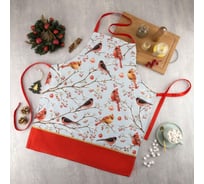 Фартук Этель Winter birds 60x70см, 100% хлопок, саржа 190 г/м2 5215723