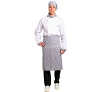 Мужской костюм повара Факел Шеф-2 тк.ТиСи, белый/серый, 44-46; 170-176 55039000.004