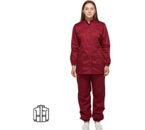 Женская куртка для пищевого производства ООО Комус у17-ку бордо, сатин, размер 48-50, рост 170-176 1643066