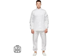 Мужская куртка для пищевого производства ООО Комус у17-ку, белая, сатин, размер 44-46, рост 170-176 1643000