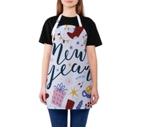 Кухонный фартук JOYARTY С Новым Годом, универсальный размер для женщин и мужчин ap_427894