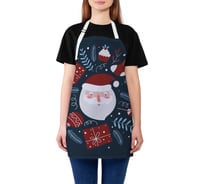 Кухонный фартук JOYARTY Счастливый Дед Мороз, универсальный размер для женщин и мужчин ap_427903