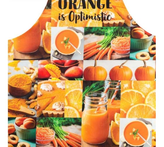 Фартук Этель ORANGE 60x70 см, 100% хлопок, саржа 190 гр/м2 4136523