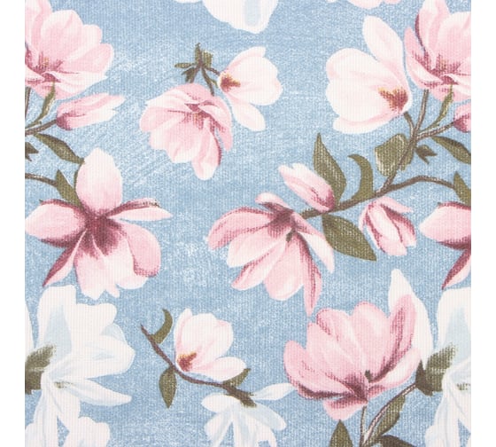 Фартук Доляна "Магнолия" 60x70 см, рогожка 158 г/кв. м, 50% хлопок, 50% пэ 9828479
