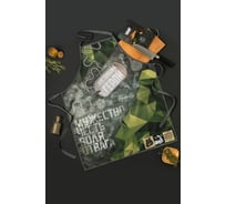 Фартук Доляна "100% мужик" 65х80 см, 100% п/э, оксфорд 210 г/кв. м 4501978