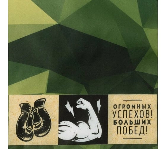 Фартук Доляна "100% мужик" 65х80 см, 100% п/э, оксфорд 210 г/кв. м 4501978