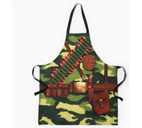 Фартук Доляна Генерал кухни, 60x70 см, 100% хлопок, рогожка 2785597