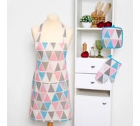 Фартук Доляна 60x70см, Мозайка, 100% пэ, рогожка 200 гр/м 3580564