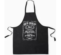 Фартук Доляна Шеф-повар №1, 60x70 см, 100% хлопок, рогожка 2785601