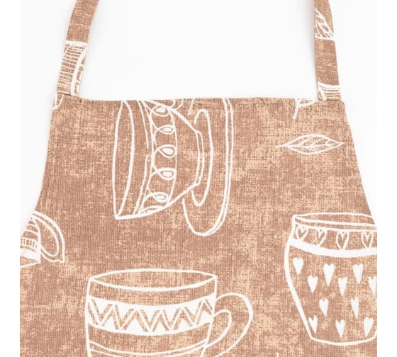 Фартук Доляна Cup of tea 60x65см, 100% хлопок, 164 г/кв. м 4682761