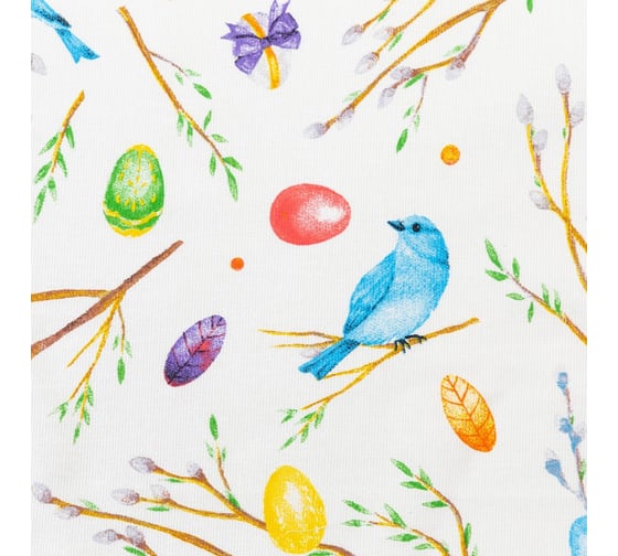Фартук Доляна Happy Easter 60x70 см, 100% хлопок, 164 г/кв. м 4682776