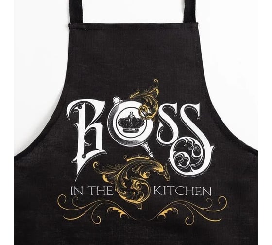 Фартук Доляна Boss, 70x60 см, 100% хлопок, 160 г/кв. м 5376593