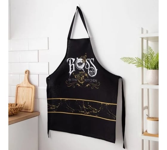 Фартук Доляна Boss, 70x60 см, 100% хлопок, 160 г/кв. м 5376593