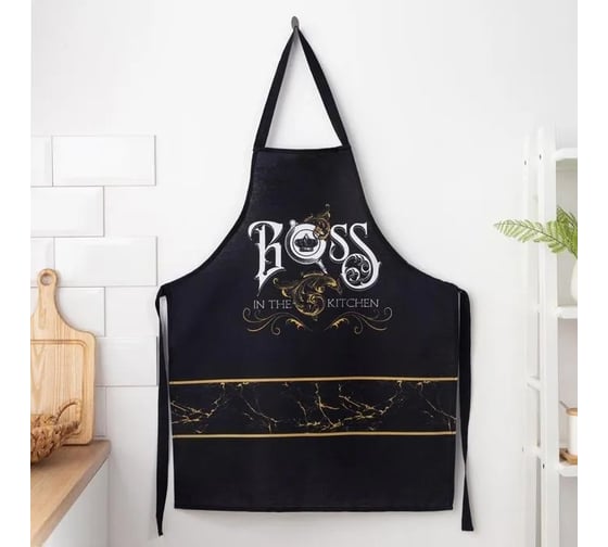 Фартук Доляна Boss, 70x60 см, 100% хлопок, 160 г/кв. м 5376593