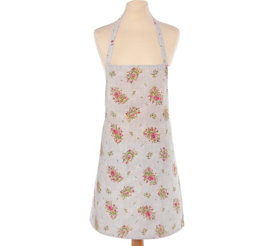 Фартук Доляна Roses on linen 60x70 см, 100% хлопок, рогожка 164 г/кв. м 9149324