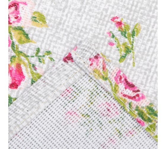 Фартук Доляна Roses on linen 60x70 см, 100% хлопок, рогожка 164 г/кв. м 9149324