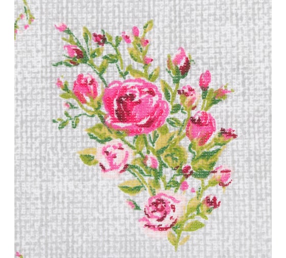 Фартук Доляна Roses on linen 60x70 см, 100% хлопок, рогожка 164 г/кв. м 9149324
