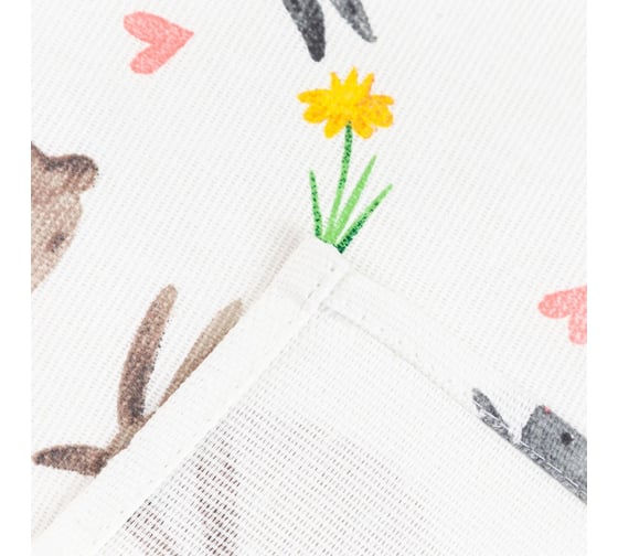 Фартук Доляна Fluffy bunnies 60x70 см, 100% хлопок, 164 г/кв. м 5538634