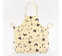 Фартук Доляна Сhicken farm 60x70 см, 100% хлопок, 164 г/кв. м 5538640