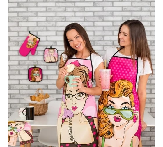 Фартук Этель Love Life Куколка 70x80см, 100% пэ 4437284
