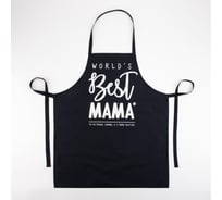 Фартук Этель BEST Мама 70x60 см, 100% хлопок, саржа 190 г/кв. м 5376676