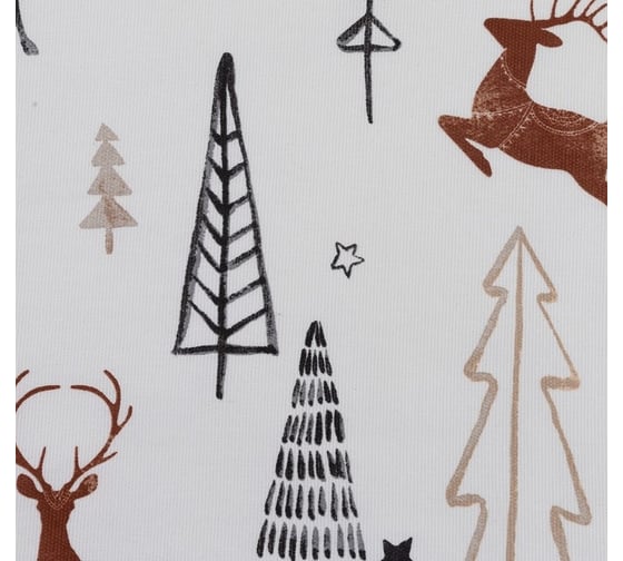 Фартук Доляна X-Mas 60x65см 100% хл рогожка 164 г/м2 4980246