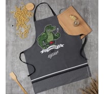 Фартук Доляна Главный на кухне 70x60 см рогожка 100% хлопок 160г/м2 10221826