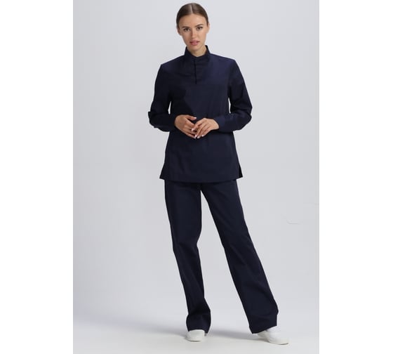 Костюм женский ФАКЕЛ ХАССП-Стандарт NEW ткань Смесовая, 160 г/кв. м, темн. синий, рост 52-54, рост 170-176 87491152.008