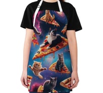 Фартук кухонный JoyArty "Пицца котики", универсальный размер для женщин и мужчин ap_sd1426