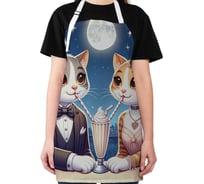 Фартук кухонный JoyArty "Кошачья романтика", универсальный размер для женщин и мужчин ap_429885
