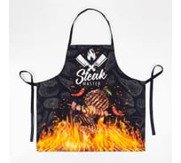Фартук Этель Steak Master 73x71 см, 100% хлопок, саржа 190 гр/м2 5376667