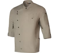 Поварской китель мужской СОЮЗСПЕЦОДЕЖДА РИСТРЕТТО ШЕФ Лайт светло-серый, размер 60-62 2000000240169