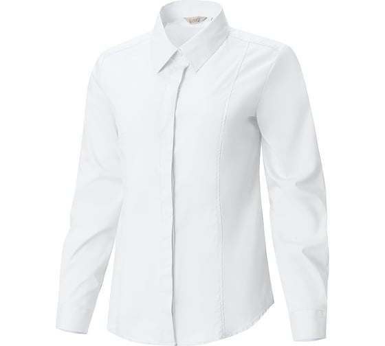 Рубашка женская удлиненная СОЮЗСПЕЦОДЕЖДА El-Risto white белая, размер 52 3XL 2000000240671