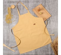 Фартук Этель цв.бежевый, 63x75 см, 100% хлопок 10103114